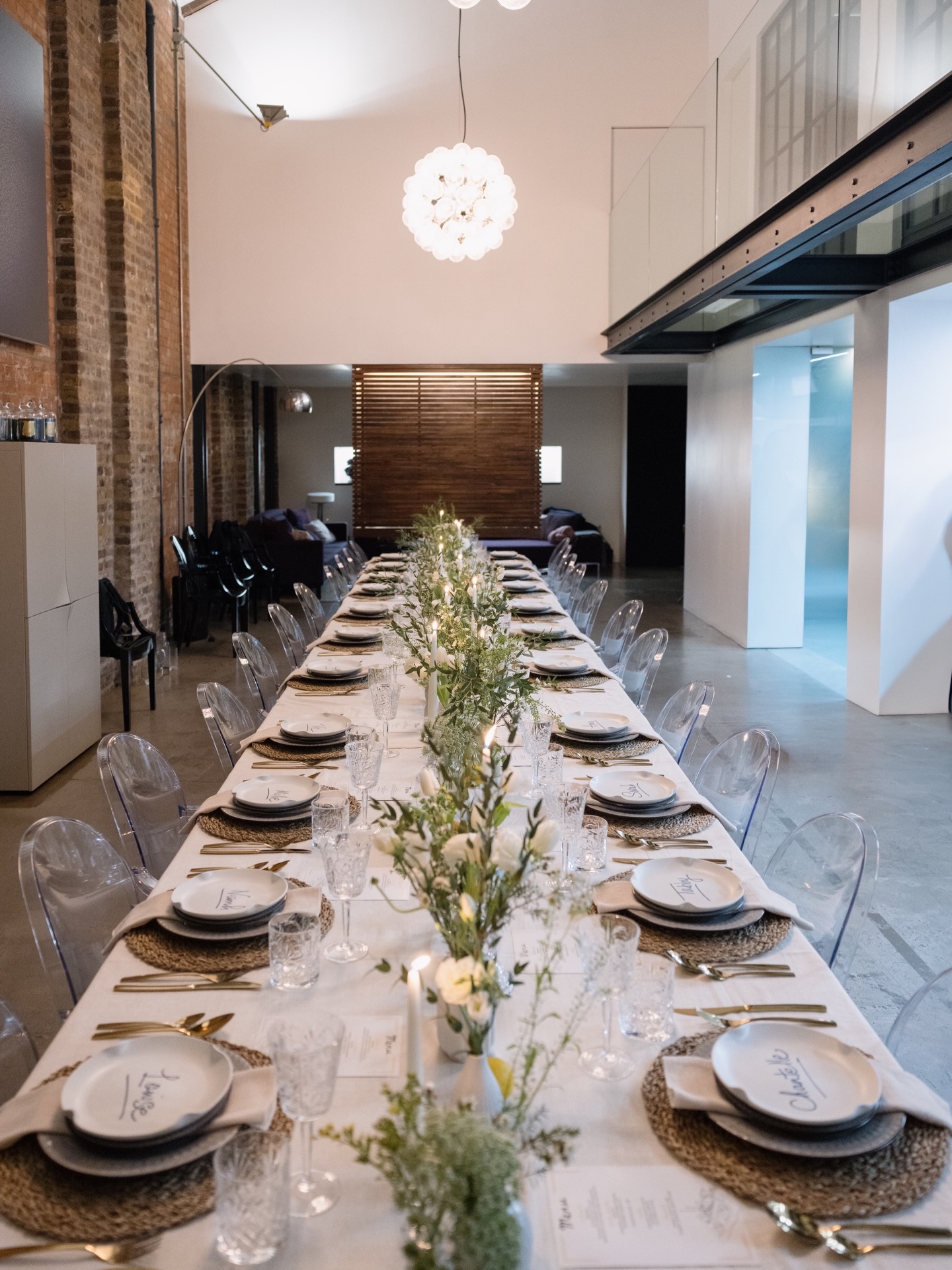 A long table always tells the best stories.
This dinner for @smeg_uk was designed around a relaxed Italian-inspired brief — natural textures, woven placemats, white florals, foliage branches and candlelight to create an inviting, social atmosphere.
With a last-minute venue change to the beautiful The @violinfactory in Waterloo, the setting ended up adding even more character to the evening.
The exposed brick, double-height space and industrial architecture created the perfect backdrop for a long candlelit table — giving the styling room to breathe while keeping the mood intimate.
Sometimes the unexpected venue turns out to be exactly the right one.
Images from the Smeg UK event