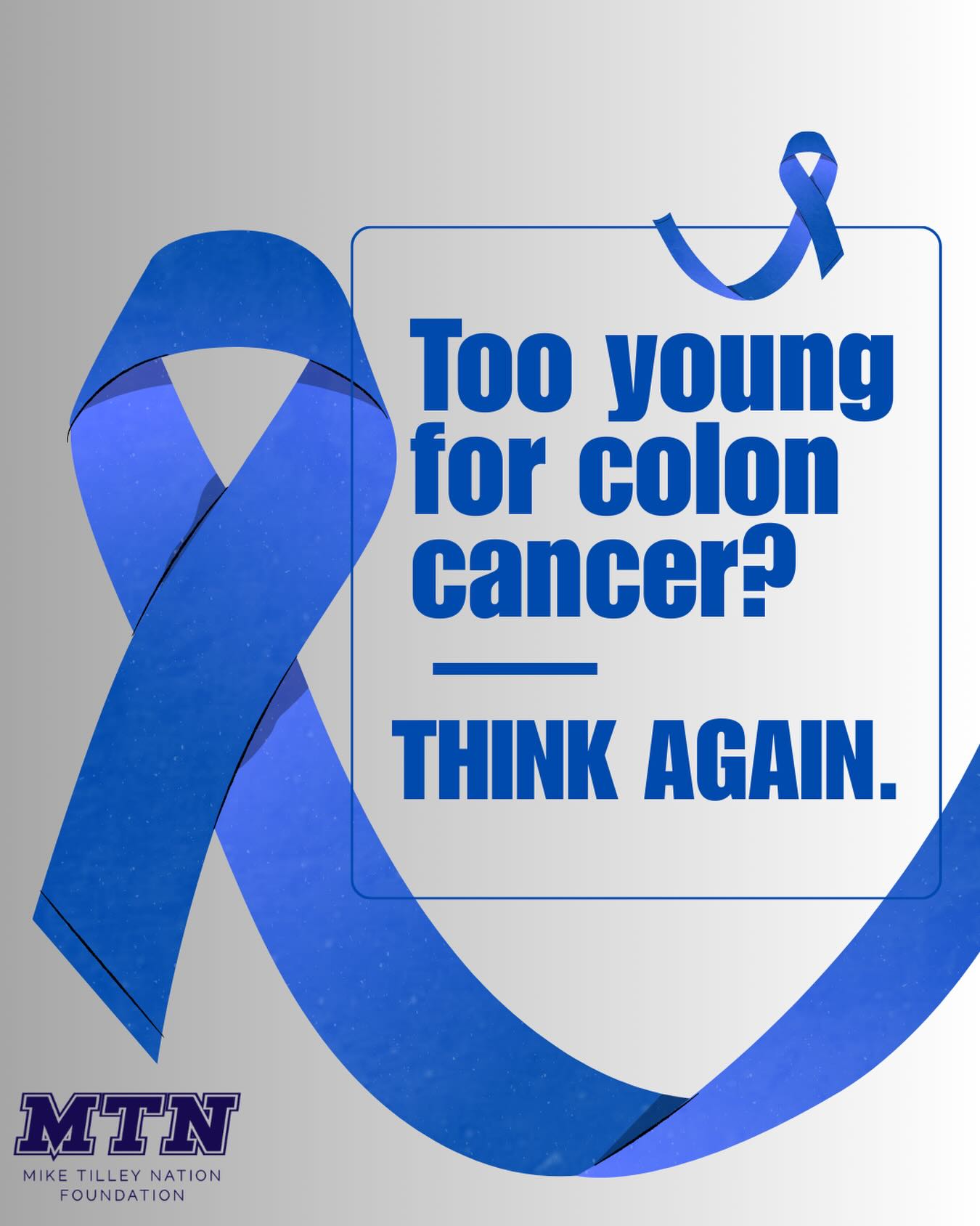 March is Colorectal Cancer Awareness Month, and colon cancer is no longer just an older adult’s disease. 1 in 5 colorectal cancer cases are diagnosed in people under 50.
Rates are rising in young adults, and many young people don’t recognize the warning signs early enough.
This March, MTN is raising awareness because when it comes to colorectal cancer, age isn’t immunity!