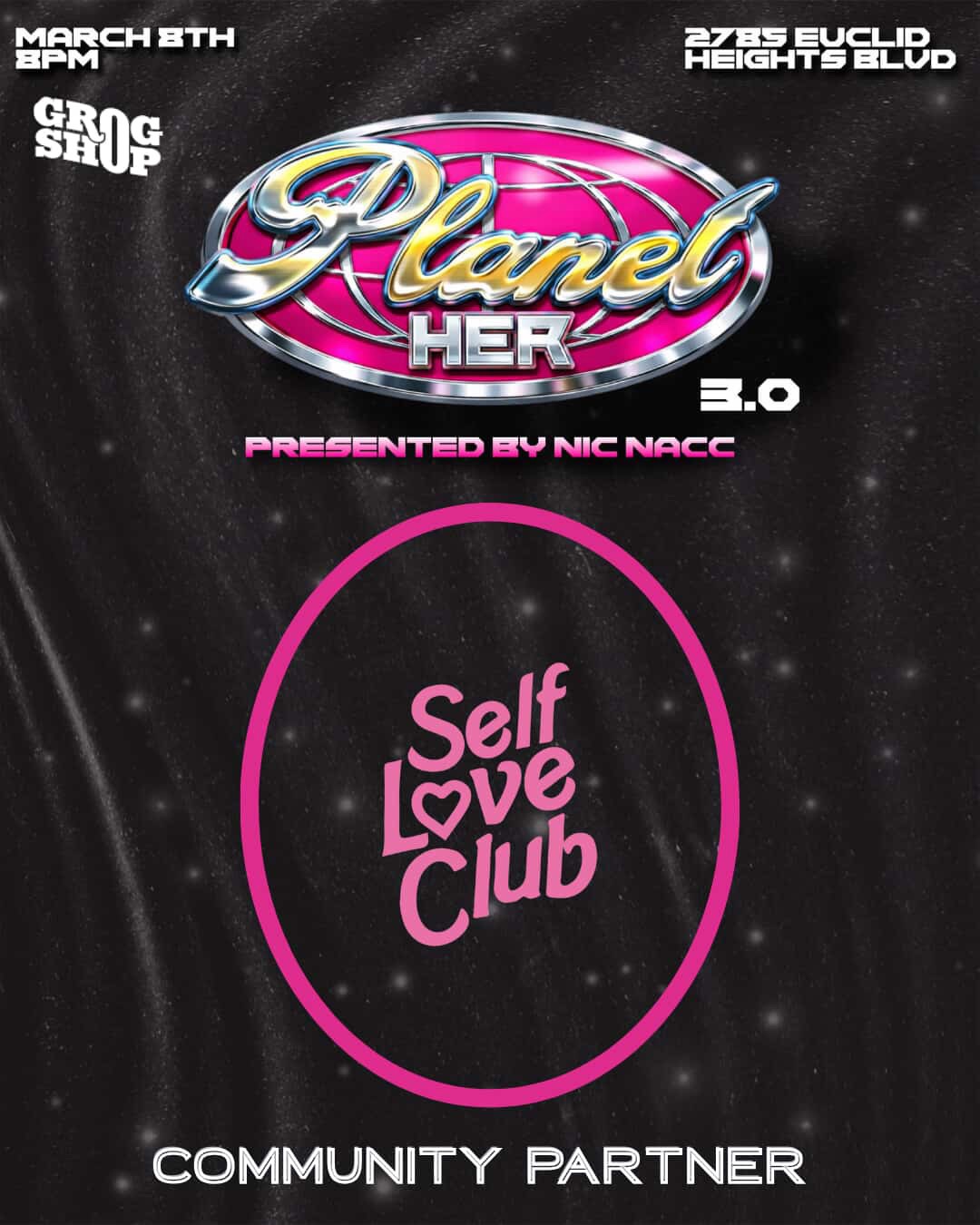 Excited to be part of Planet HER, @nicnacc annual women’s history month showcase at Grog Shop! Celebrate us with us this Sunday, March 8th 8pm! 💖🫶🏽💕