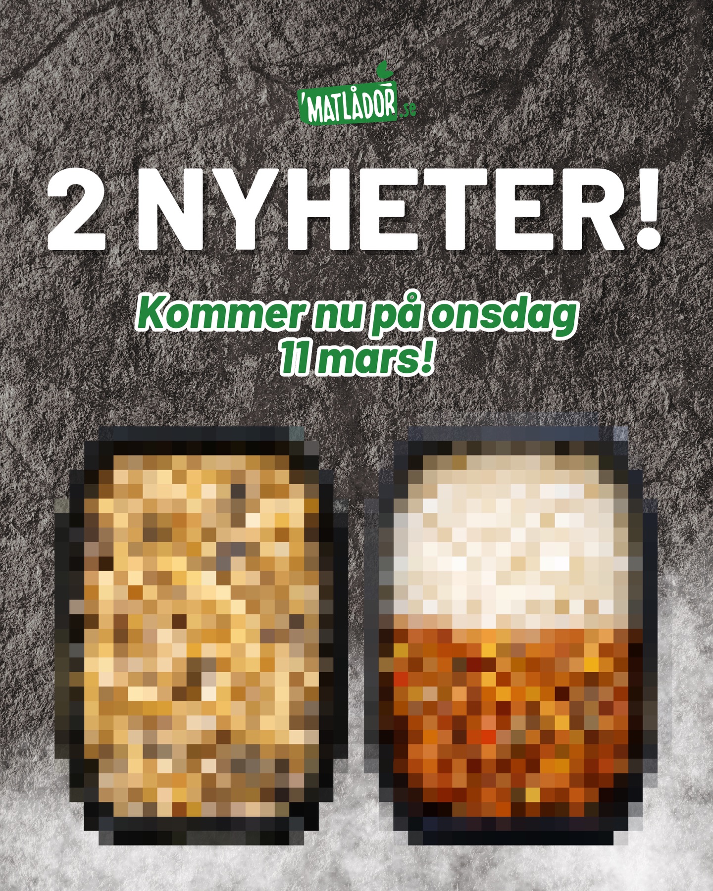 På onsdag den 11 mars kommer TVÅ nyheter på menyn 😱💥💥 Vad tror du det kan vara? 🧑🏼🍳 Kommentera! 👇🏼
-
#mat #matlådor #godmat