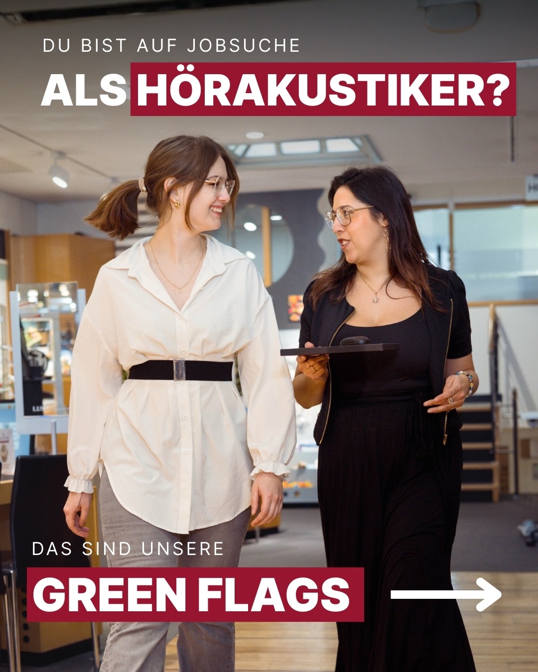 Du bist auf Jobsuche als Hörakustiker?✅🤝
👉 Bei Baur Optik erwartet dich ein Umfeld, in dem du dich weiterentwickeln kannst und deine Arbeit wirklich zählt. ✨
Das sind unsere Greenflags:
✅ Lockere Atmosphäre & entspanntes Miteinander
✅ Arbeit mit modernster Technik
✅ Familiäres Team mit Spaß an der Arbeit
✅ Faires Gehalt & attraktive Zusatzleistungen
Du bist bereit für den nächsten Schritt? 🤩
Dann bewirb dich jetzt als Akustikmeister oder Hörgeräteakustiker:
➡️ https://www.bauroptik.de/karriere (🔗 Link in Bio)
Wir freuen uns auf dich! 😍
#bauroptik #karriere #greenflags #akustiker #optiker
