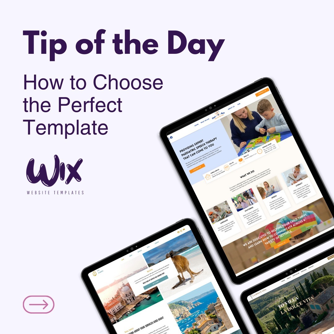 💡 Tip of the Day 💡
Not sure which template fits your brand? Start by listing your website goals! Want to capture leads? Choose templates with booking buttons & lead forms. Want to showcase a portfolio? Look for clean, visual templates.
📩 DM us for personalized advice on finding the right fit for your business!
#WebsiteTips #WixTemplates #SolopreneurTips #WebsiteStrategy #EntrepreneurGoals #Wix #WixWebsiteTemplates #WebsiteTemmplates #marketingtips