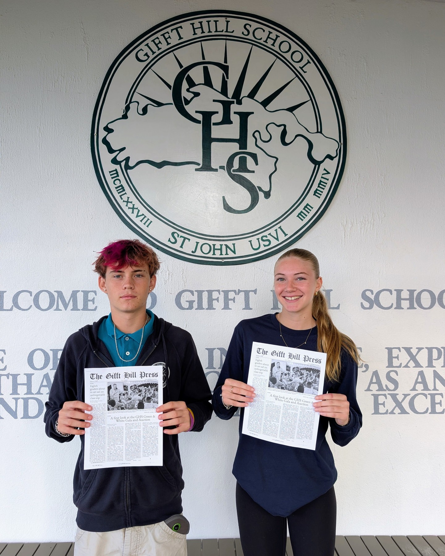 Students in the second trimester high school journalism elective released the second issue of our student newspaper, The Gifft Hill Press, this week. Kudos to Kyla Groetzinger, '29, and Kallen Payne, '29, for their hard work on this issue! Click here to see the issue in full: https://tinyurl.com/ghspressvol1issue2
#studentjournalism #schoolnewspaper
