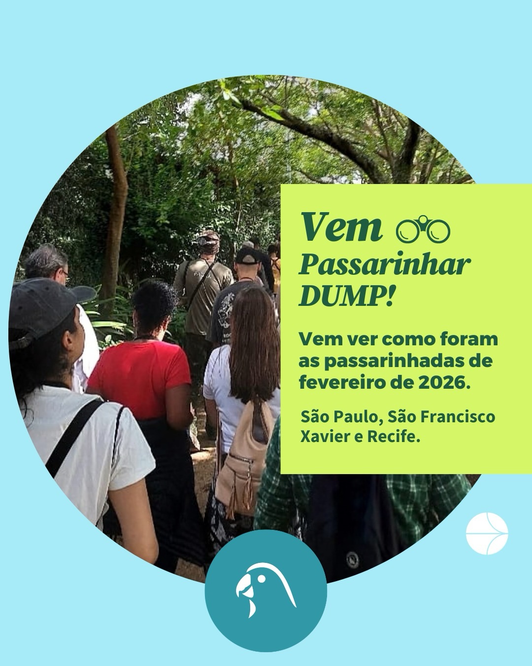Fevereiro não foi só de carnaval! Também foi de muita observação de aves, banho de natureza e ciência cidadã!
Confira no carrossel os resultados e depois voe até o nosso feed e encontre a passarinhada mais próxima de você.🦜💚
Vem Passarinhar!
#savebrasil #vempassarinhar #birdwatchers #birdwatching
