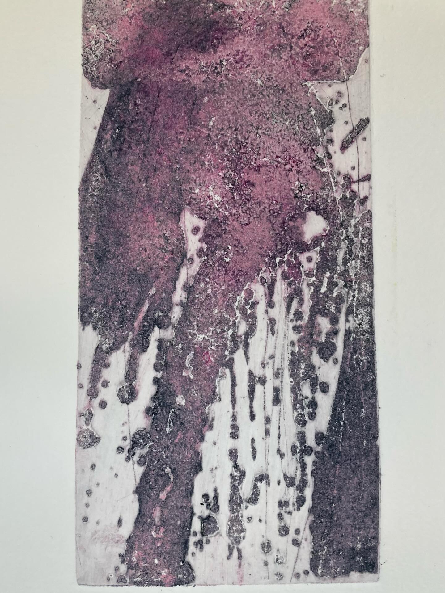 Carborundum print. Aluminium and glacial flour from the Mer de Glace. A continuation of letting the outside in. Done at a workshop session with Ross Loveday at the Curwen Print Study Studio.#carborundum#glacialflour#chamonixmontblanc#contemporaryprintmaking#contemporaryprintmaker