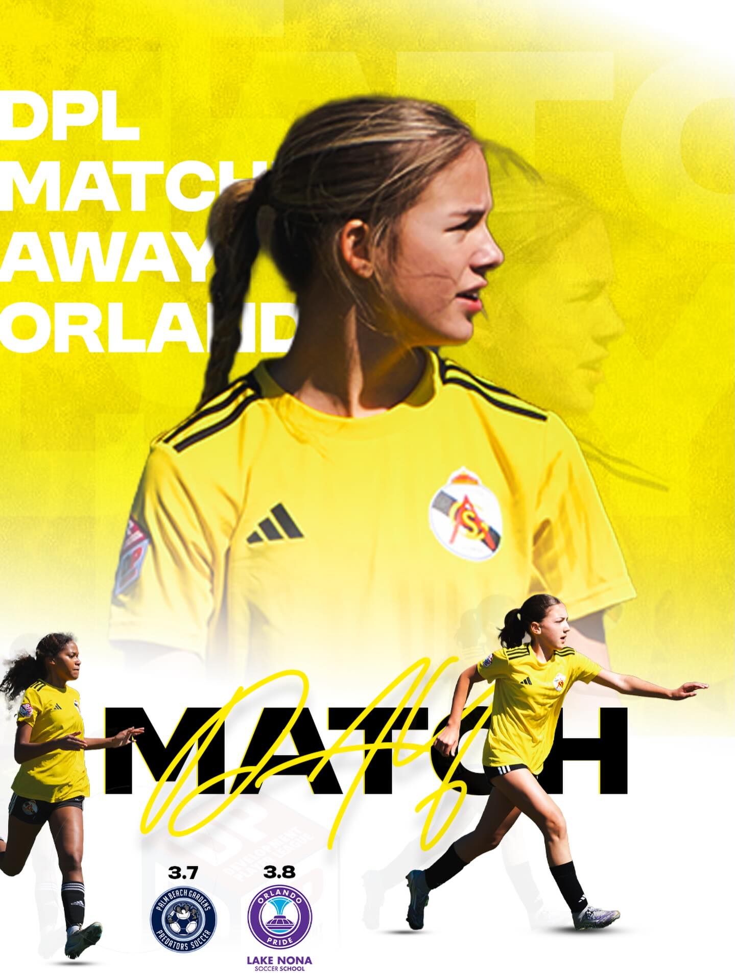DPL Matchday! ⚽️
Our DPL girls are heading down to Orlando this weekend for two tough matchups against top competition.
Best of luck to the girls as they represent ASG on the road!
GO ASG! More than a club.