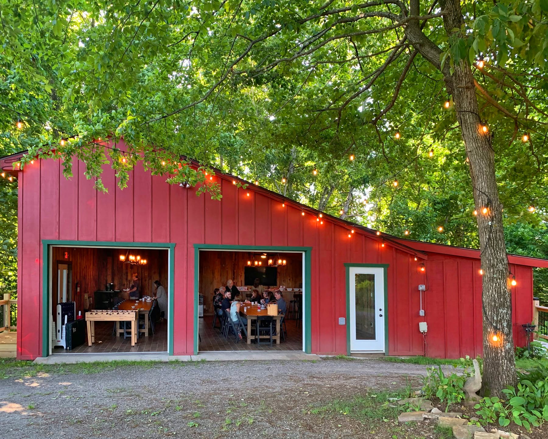 The Event Barn, centrally located between the 4 rental houses, captures the essence of mountain charm, open the doors, and let in natural light!
Large barn doors can be opened to extend the event space into the surrounding outdoor areas, allowing guests to enjoy the fresh mountain air and stunning views.
Wildwind is more than just a venue; it’s an experience.
Perfect for All Seasons.
Tailored Corporate Packages.
#WildwindRetreat #BlueRidgeMountains #BooneNC #CorporateRetreat #TeamBuilding #MountainGetaway #RetreatVenue #EventPlanning #NatureEscape #TeamBonding #LuxuryCabins #UnplugAndReconnect #SummerEscape #MountainRetreat #BusinessRetreat #NorthCarolinaEvents #ScenicViews #OutdoorMeetings #CorporateEventVenue #ReconnectWithNature