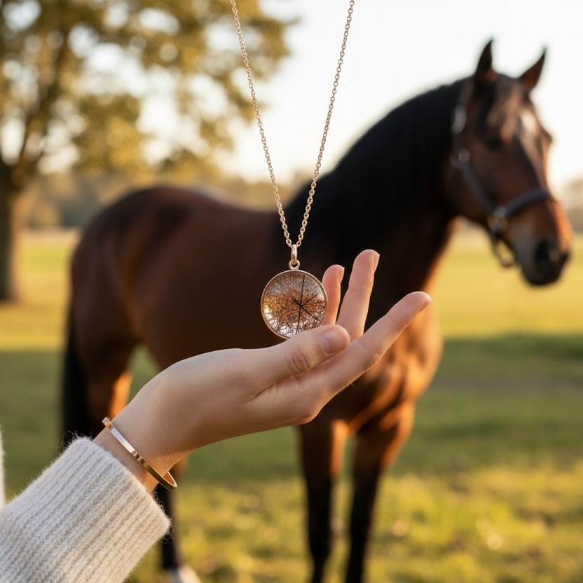 Danke von Herzen, liebe Kundin, dass ich Ihre Tierhaarschmuck Halskette „Joys“ mit dem Pferdefell anfertigen durfte.
Es ist jedes Mal etwas ganz Besonderes, wenn aus einer so wertvollen Erinnerung ein Schmuckstück entsteht, das Sie täglich begleiten kann.
Edelstahl-Medaillon (10 oder 20 mm) in Silber/Gold/Rosé, „Kreuz und Quer“-Design mit wählbarer Hintergrund- & Blütenfarbe (optional Glitzer) und kostenloser Gravur auf der Rückseite – ein Unikat mit Bedeutung.
#tierhaarschmuck #erinnerungsschmuck #pferdeliebe #pferdefell #schmuckmitbedeutung #handgemacht #halskette #medaillon #joys #gravur #schweiz #tierhaarschmuck
