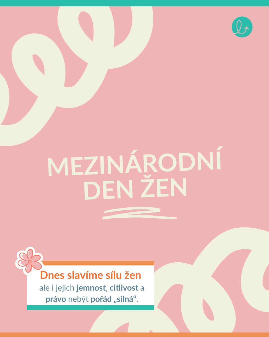 🌸 Mezinárodní den žen
Dnes slavíme sílu žen – i jejich jemnost, citlivost a právo nebýt pořád „silná“.
Přejeme ti den, kdy se můžeš opřít o sebe i o druhé.
Kdy se nemusíš dokazovat.
Kdy je v pořádku říct si o podporu, odpočinout si a nastavit hranice. 💛
A zároveň si přejeme společnost, kde jsou ženy respektovány, spravedlivě odměňovány a podporovány – v práci i v péči o blízké. Kde rovné příležitosti nejsou výjimkou, ale samozřejmostí.
✨ Malá otázka pro dnešek:
Co je jedna věc, kterou si dnes dopřeješ jen proto, že si to zasloužíš?
#MDZ #mezinarodnidenzen #zeny #rovneprilezitosti #DEI #laskavost #sebesoucit #semwell #mindfulness