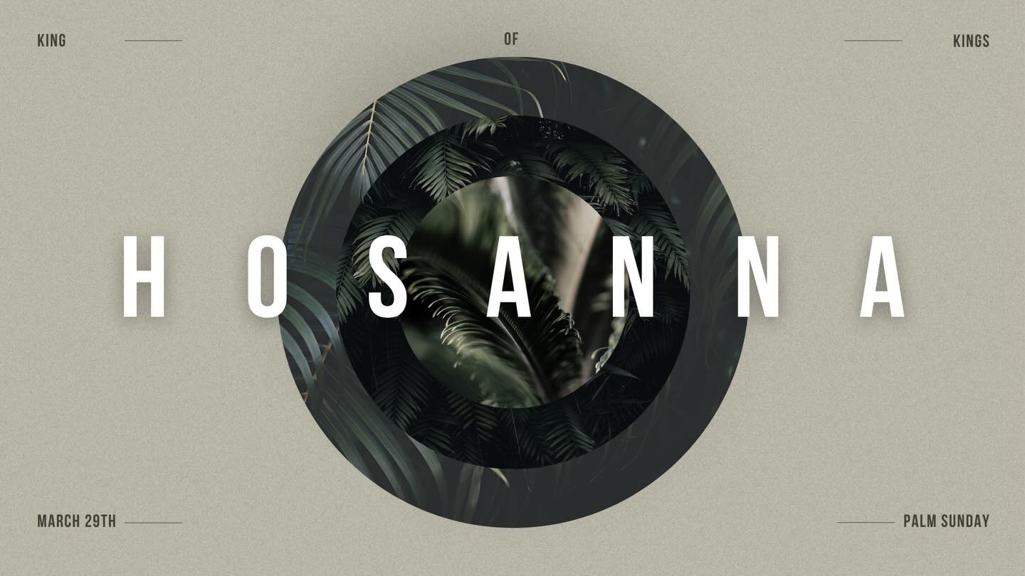 The crowd shouted “Hosanna!” as Jesus entered Jerusalem. Join us Sunday, March 29th as we celebrate the beginning of Holy Week together. Join us for worship, community, and a powerful start to the Easter season.