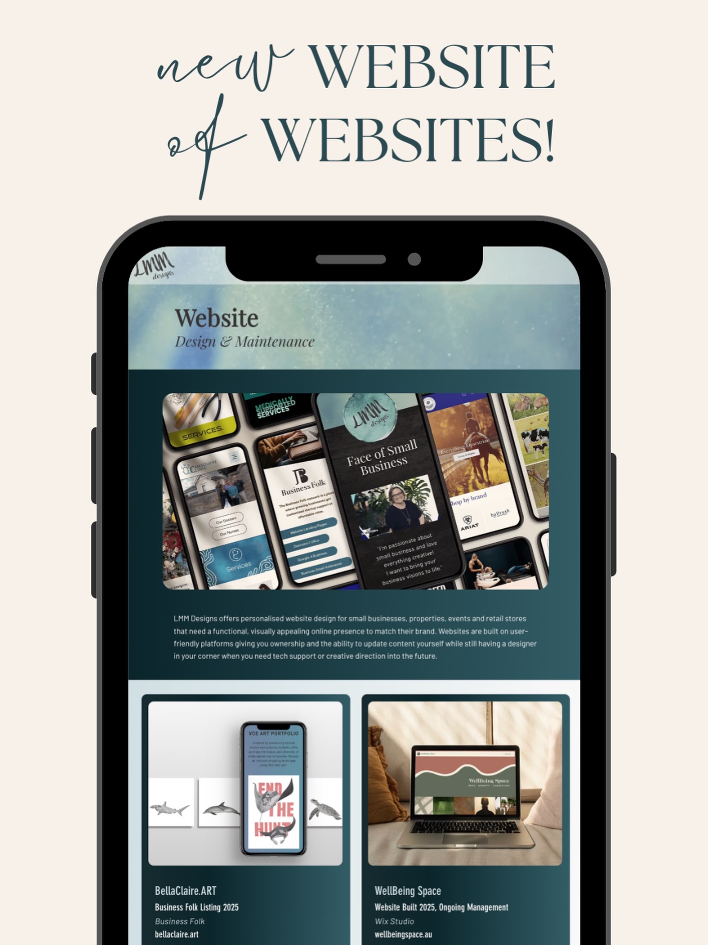 lmmd.net.au/websites
BRAND NEW site featuring websites by @lmm.designs
#websitedeveloper
#newwebsite
#websitedesignaustralia
#geelongbusiness
#wixstudio