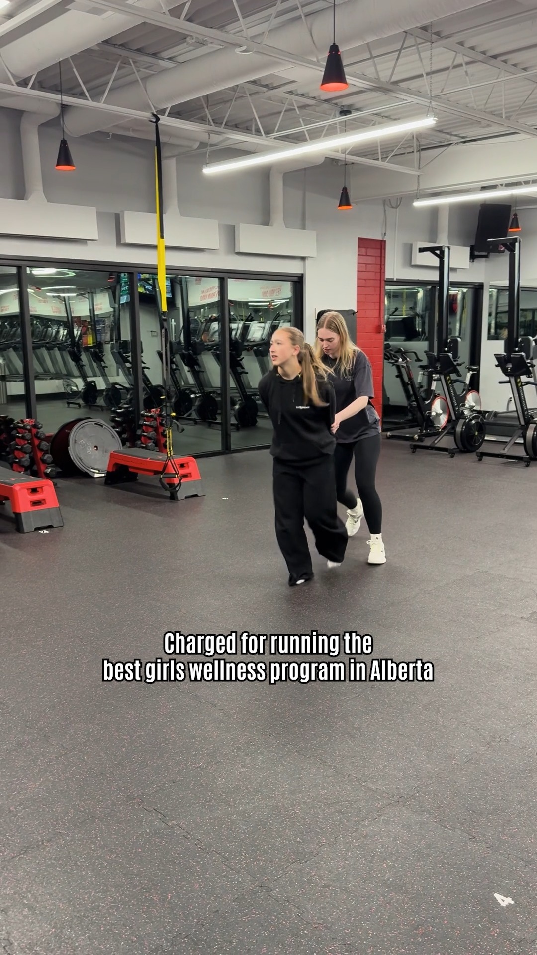 When you’re running the best girls wellness program in Alberta… and the girls get arrested for excessive confidence. 💪🏻 🤩