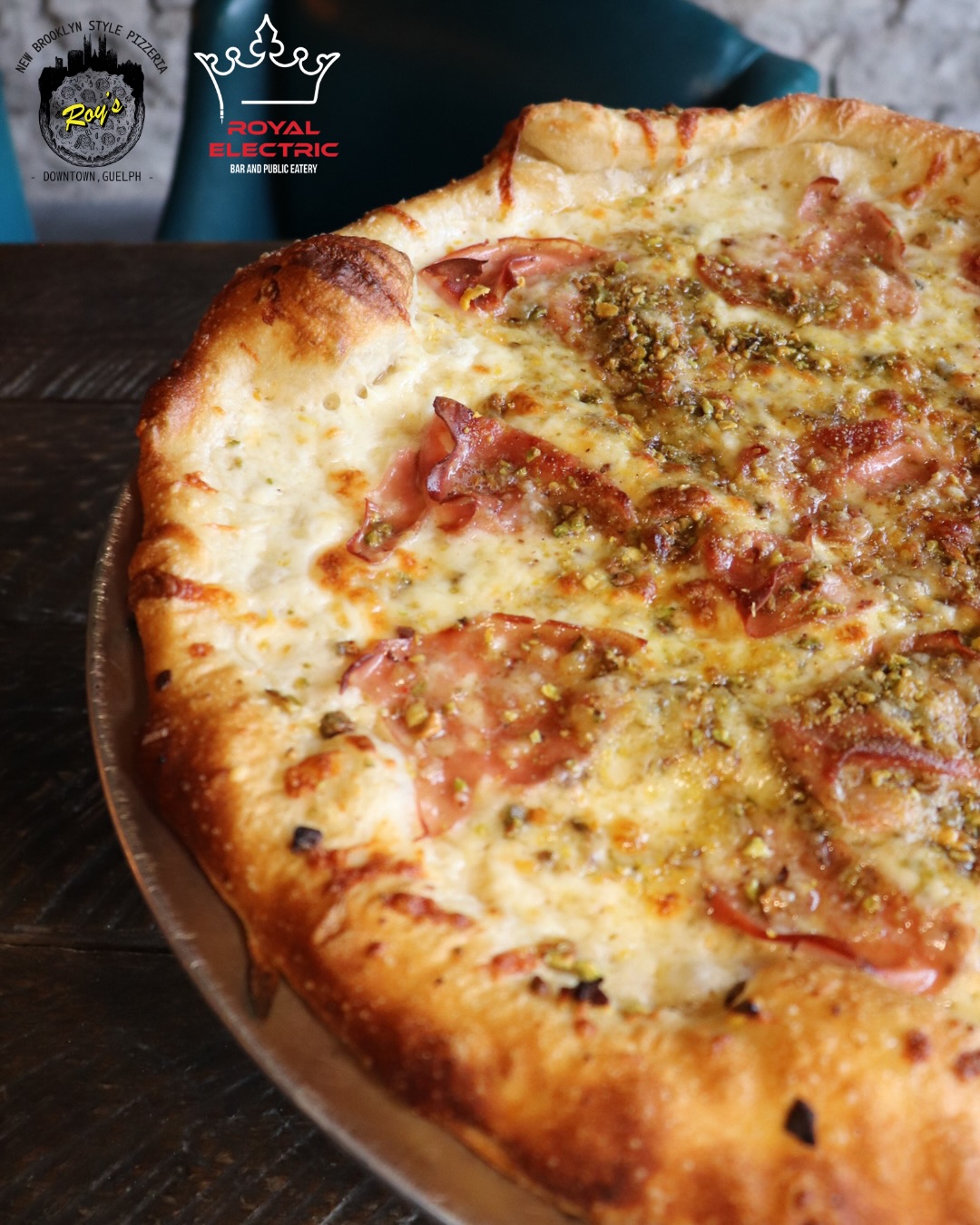 THE SWEET HEAT MORTADELLA 🍯🔥
March’s feature pizza has arrived!
bechamel base, mozza, fontina, mortadella, pistachios, finished with a drizzle of hot honey — sweet, salty, nutty, and just the right amount of heat.
Available all march long… don’t miss your slice. 🍕#royalelectric #royspizza #roys #downtownguelph #guelpheats