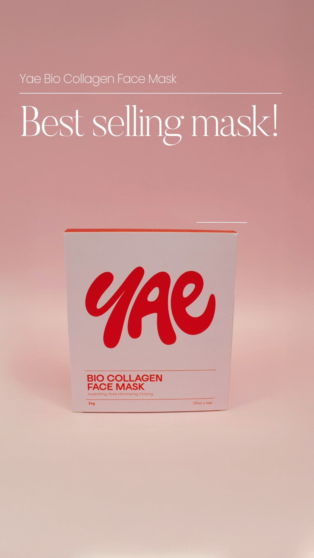 These are flying off the shelf - YAE Beauty's Bio-Collagen Face Masks are a must have.
Infused with bio-collagen technology, oligo-hyaluronic acid, and skin-loving probiotics, these masks deliver deep, lasting hydration and a glow you’ll notice.
A drink for your face ❤️