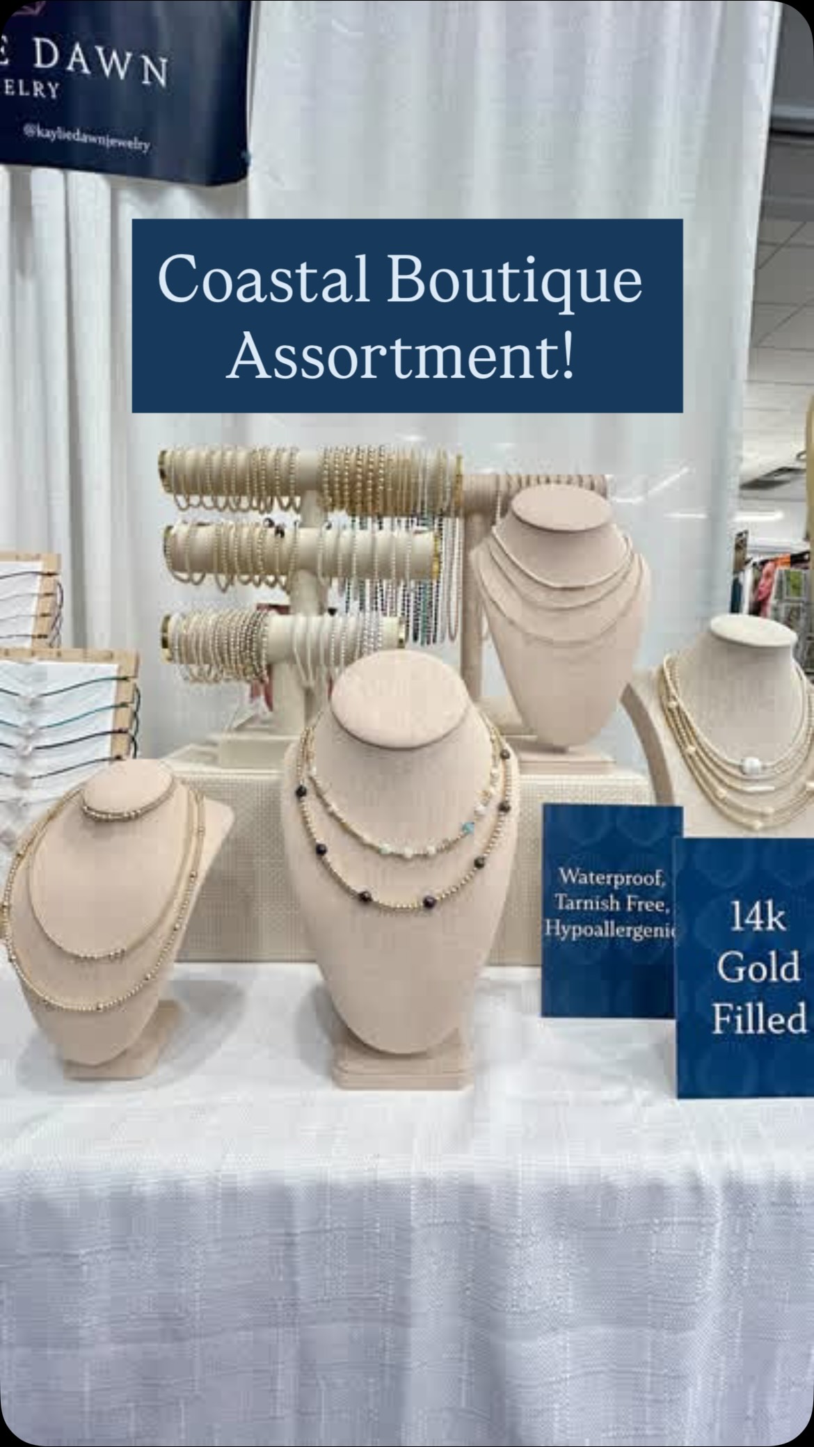 Here’s a great starter jewelry collection for any costal boutique! It features some of our proven sellers and a well rounded, cohesive example of the Kaylie Dawn line. 🤍✨
Stock up at www.faire.com/direct/kayliedawn!
Woman-owned | Jewelry designer | Gemstone jewelry | Gold filled and sterling silver jewelry
#coastallifestyle #fairewholesale #jewelrydesigner #handmadejewelry #madeinrhodeisland @ccgiftshows