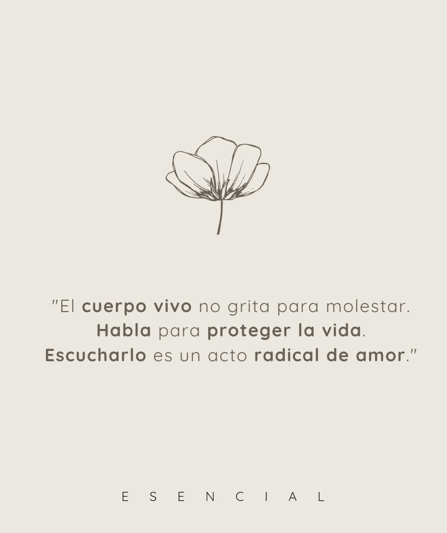 No es intensidad,
Es permitirse.
Tu sistema nervioso necesita coherencia,
Necesito señales suaves,
No necesita que lo dominen,
Necesita que lo acompañen.
#somatico #psicologiaonline #sistemanervioso #cuerpovivo #amorradical