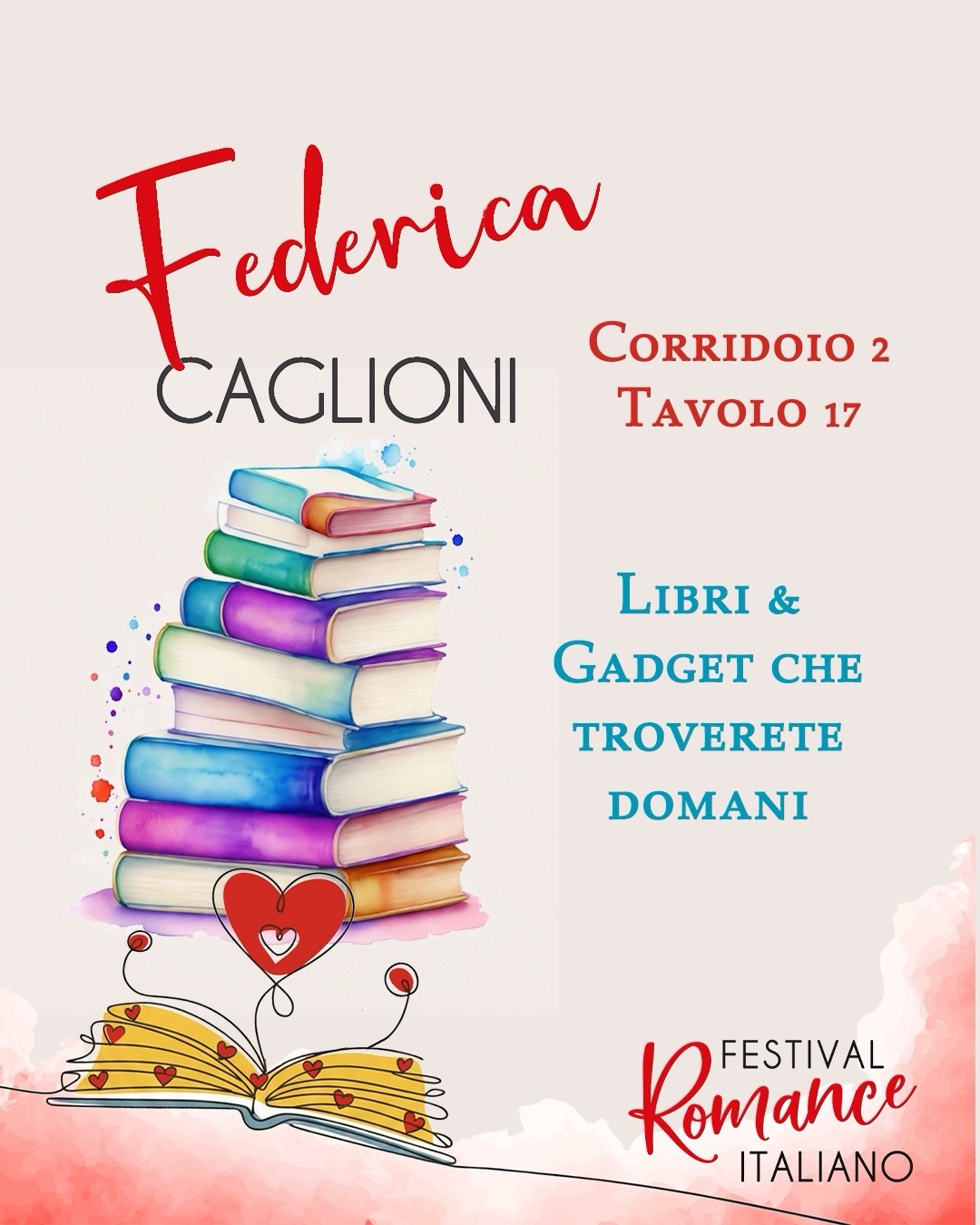 🌸 FESTIVAL DEL ROMANCE 🌸
Se domani sarete al @festivalromance
ci vediamo al tavolo dei Self
(ᴄᴏʀʀɪᴅᴏɪᴏ 2, ᴘᴏꜱᴛᴏ 17) 😍
Ad aspettarvi ci saranno i libri della serie Solberg,
di La Trilogia dell’Apocalisse e The Witch Oath, primo volume delle New England Chronicles!
Insieme troverete tanti gadget, giochi e regali!
E omaggi digitali, per chi si lascerà tentare
dai boundle “All Solberg” & “All Apocalisse”
🌸 𝗔𝗹𝗹 𝗦𝗼𝗹𝗯𝗲𝗿𝗴 : i primi 10 ad acquistare i 4 volumi
avranno gratis Un Natale con i Solberg,
la novella natalizia da leggere dopo i due volumi
di Neil e Rick
🌸 𝗔𝗹𝗹 𝗔𝗽𝗼𝗰𝗮𝗹𝗶𝘀𝘀𝗲 : i primi 3 ad acquistare la
Trilogia completa riceveranno le novelle Edward e
Crossroads, da leggere dopo il primo volume!
Che dite, vi va di passare a trovarmi?