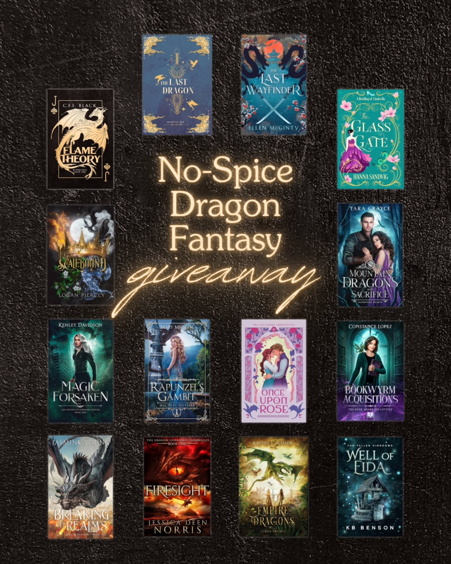 Hey readers!
To celebrate the release of Flame Theory by C.F.E. Black @author_cfeblack, I’ve teamed up with a bunch of indie authors who write their own spin on dragons. The best part about being a reader who loves dragon books is that there are infinite ways to read about them!
There are enemies to lovers books, rivals to lovers, dragon racing, dragon warriors, dragon shifters, cozy reads, epic high fantasy, and everything in between. But they are all no-spice, and they all bring you DRAGONS.
Each one of these authors is contributing a book for one lucky reader.
If you're that person who can never get enough dragons, fill out the form in my bio, which will add you to all the participating authors’ newsletters.
Share this g i v e a w a y with your bookish besties to share the joy of dragons. I hope you all find some new reads and new authors!
Open from March 5-12, US only, 18+. Entrants will agree to receive author newsletters from participating authors.
#bookstagran #dragonbooks #nospicebooks #fantasybooks