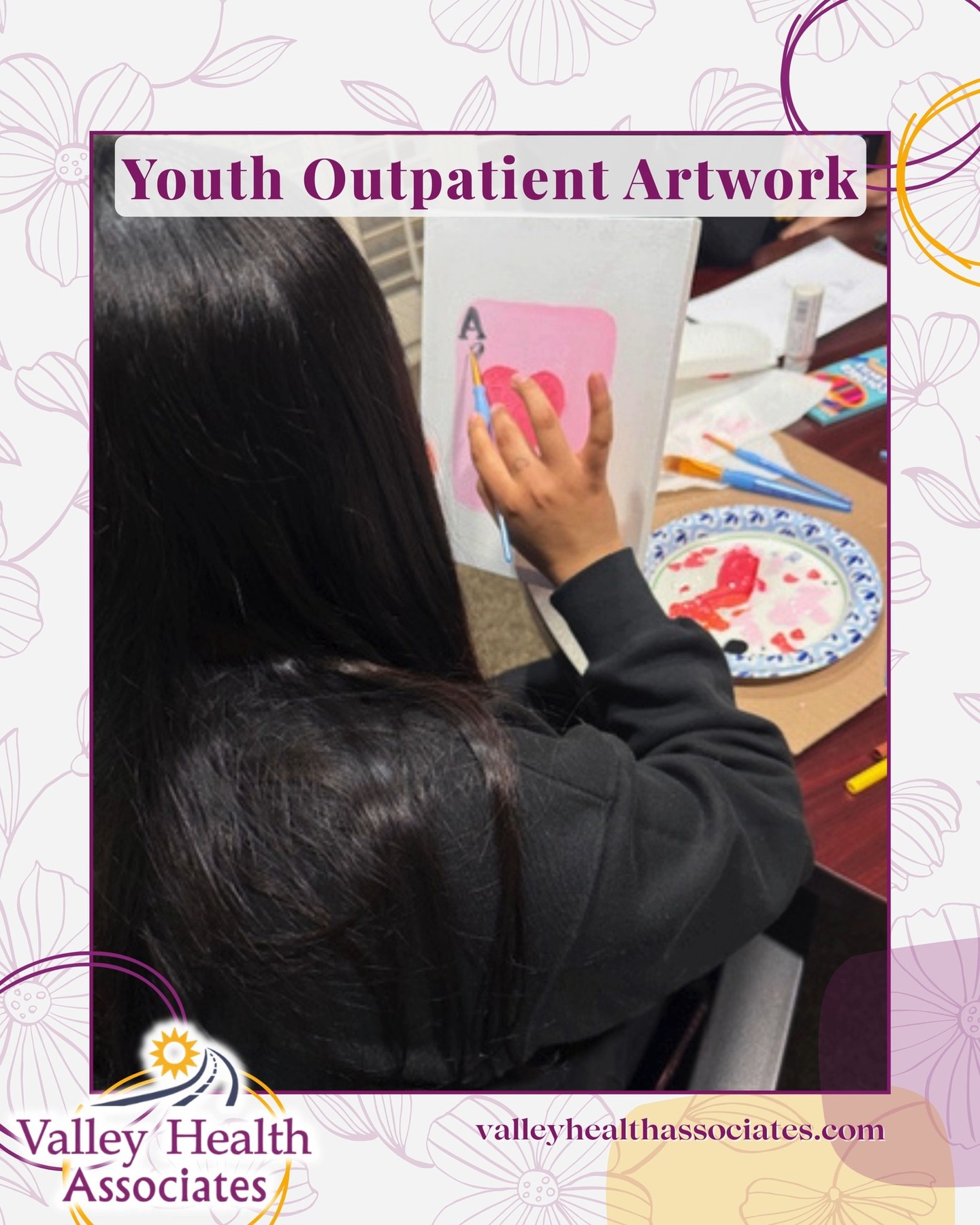 Our Youth Outpatient clients created artwork to display at the First Friday Salinas event on March 6th.
If you want to learn about VHA's services, visit valleyhealthassociates.com
#ValleyHealthAssociates #VHA #YouthOutpatient #MontereyCounty #NonProfit