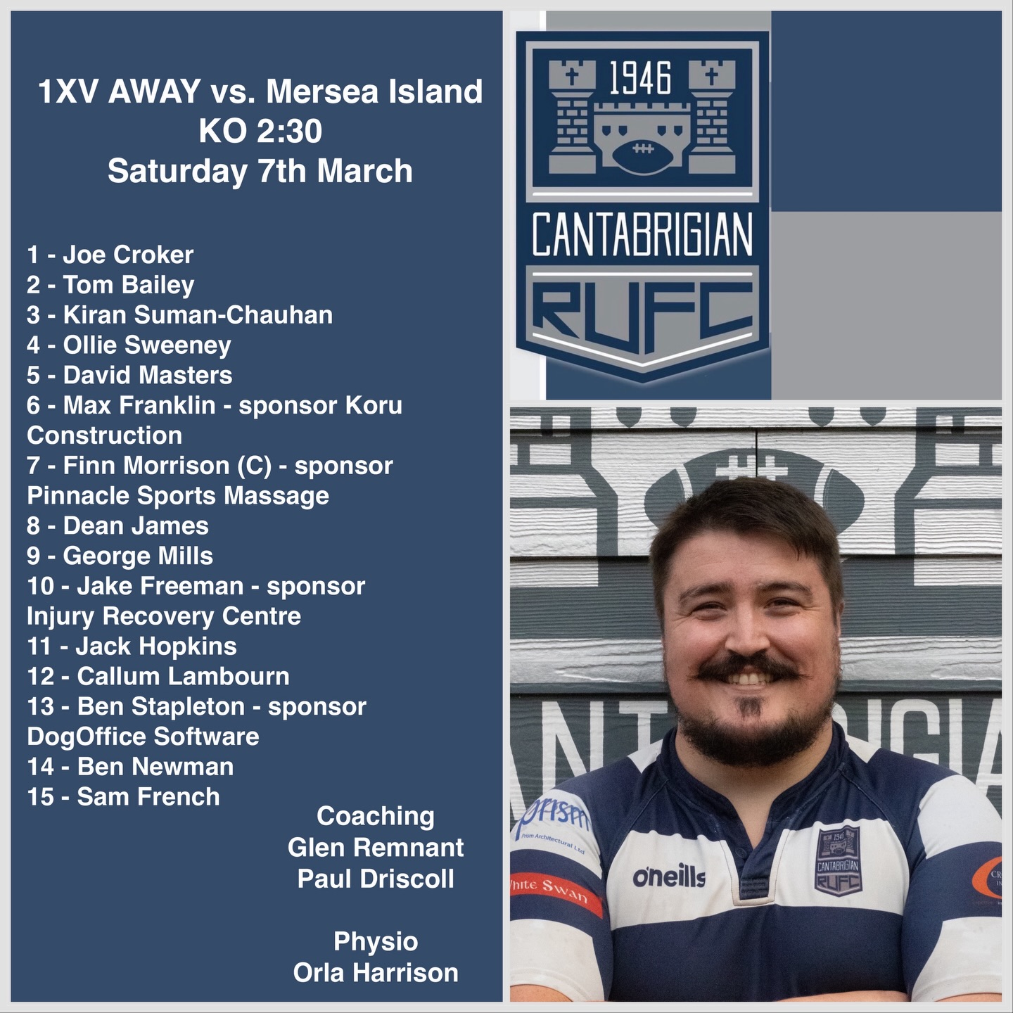 💥SQUAD ANNOUNCEMENT💥
Our 1XV will be AWAY @mersearugby tomorrow, kick off 2.30pm!
Good luck lads!
📸 @bwsportsphotography
#rugby #cantabs #cantabsrugby #socialrugbyincambridge #cambridge