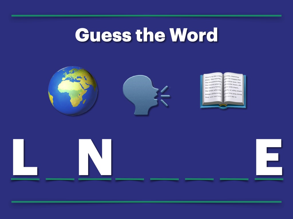 Intermediate English riddle practice!
I help you speak and share what you know,
With words and sounds, I help ideas flow.
People around the world use me in different ways,
What am I that we learn to talk every day?
#inglesparatodos #inglesintermediario #anglaisfacile #teacherfollowteachers #polyglot