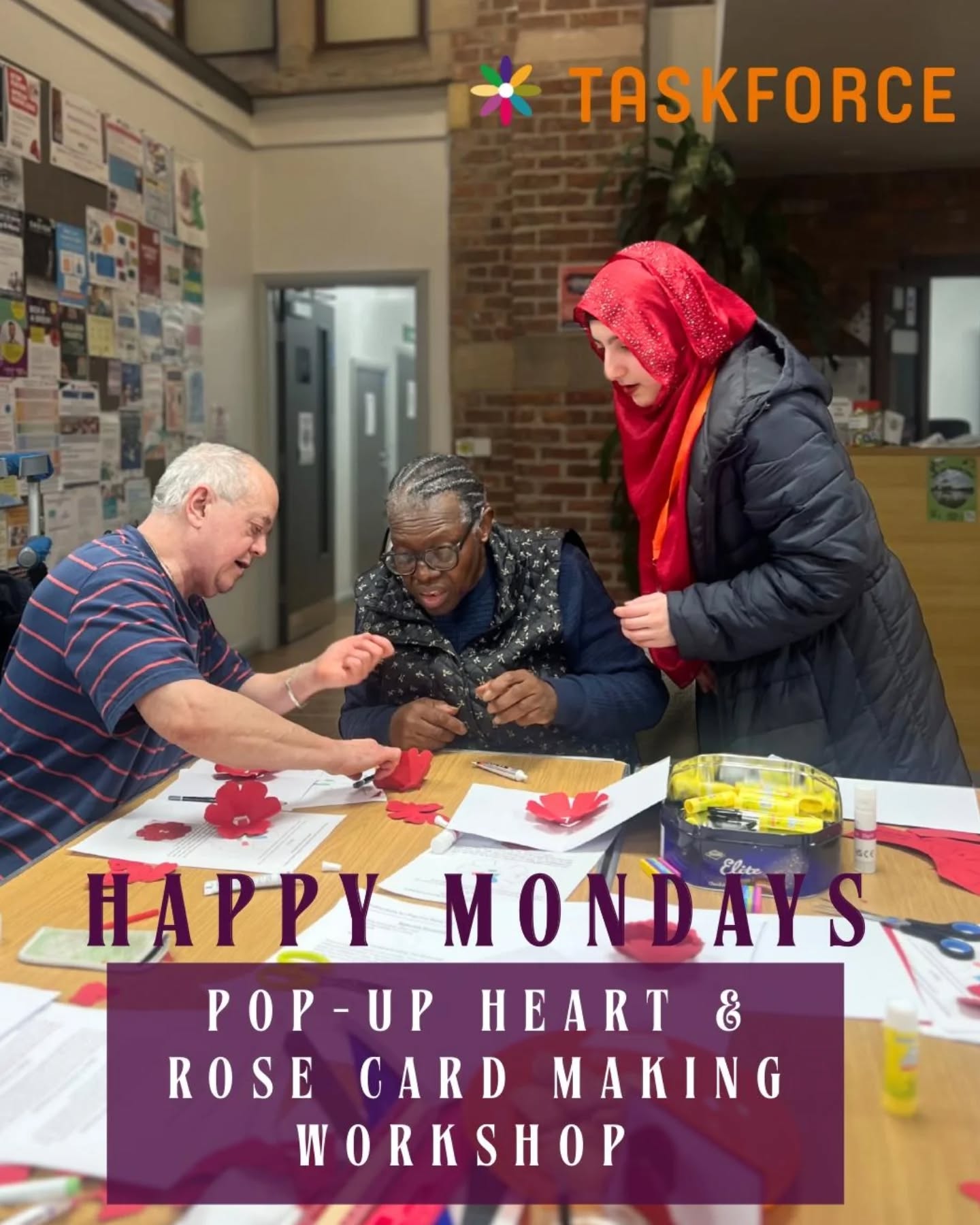 Our recent workshop was full of colour and creativity with 20 wonderful people joining us for a hands-on session! 💕
We had three creative stations where everyone could get involved:
🌹 Pop-up rose card making
❤️ Heart card making
🪼 3D jellyfish creations
It was amazing to see everyone relaxing, laughing, and expressing their creativity together. The room was full of positive energy and we received only great feedback from our members!!
A huge thank you to Zainab for leading such a fantastic workshop. Your patience, kindness, and support made the experience so special for everyone.
We’re incredibly grateful! 🙏
Follow us to see more workshops, creativity and community events like this 🙌🙌🙌🙌