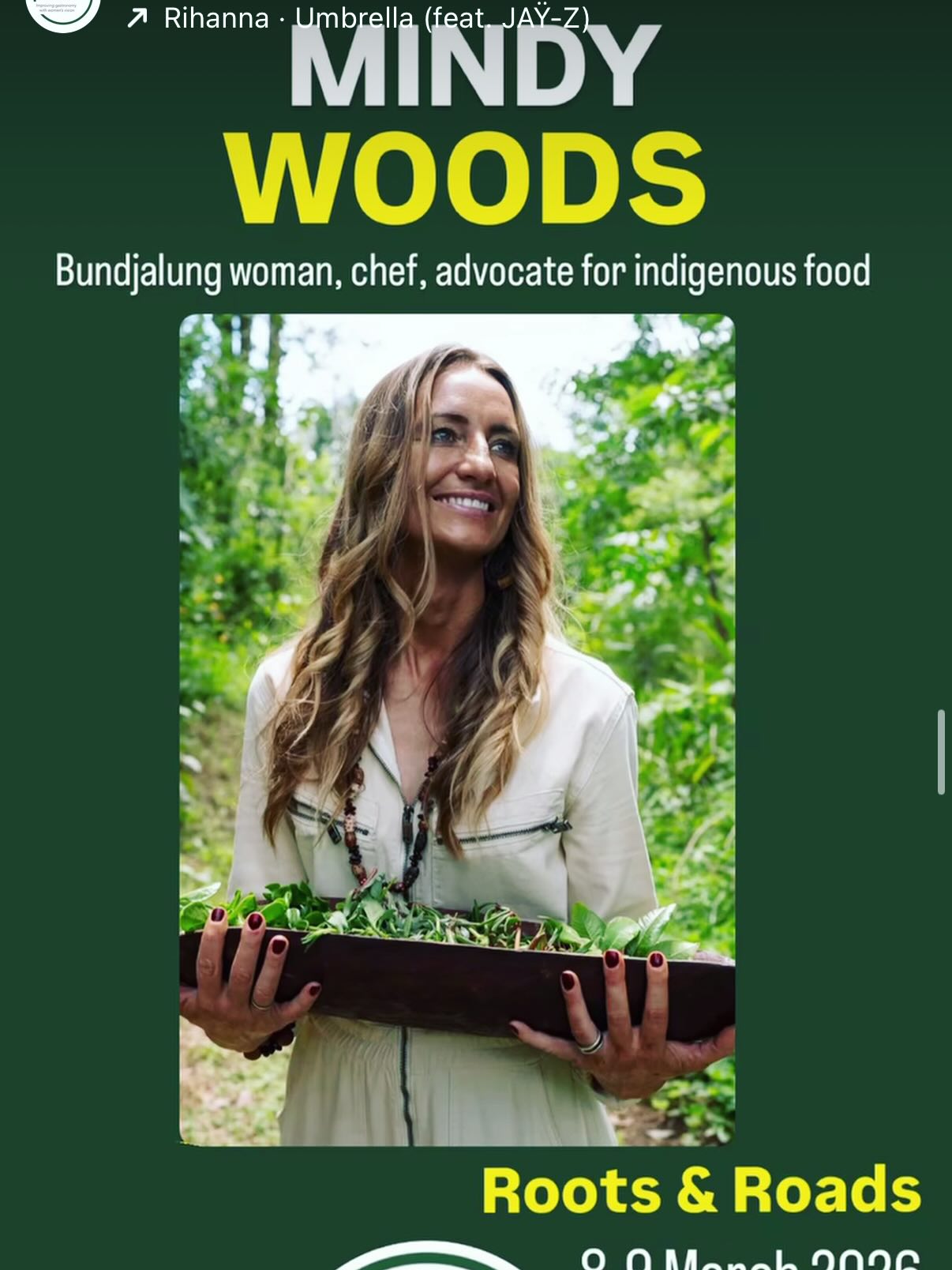 Blown away by the number of aboriginal ingredients not recognised by the Australian Government. Mindy, from a long line of salt water women, protecting their land and culture but not allowed to practice their culture for generations. Food is at the heart of culture and experiencing food is essential for understanding any culture. We must always remember where we are from. We need more women in our leadership- we are compassionate, empathetic and we know that the collective is more important than the individual. Well said Mindy. #parabereforum