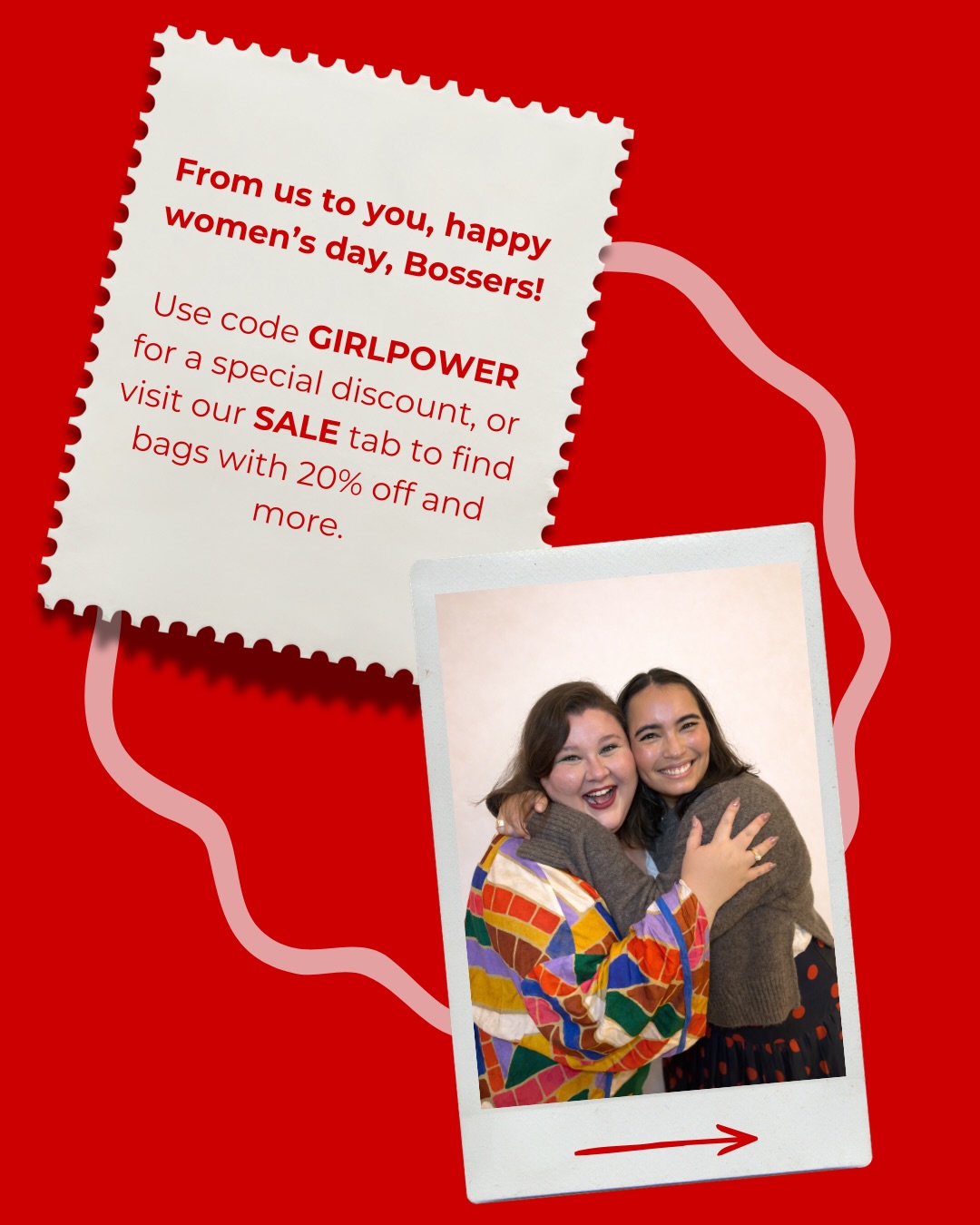 HAPPY WOMEN’S DAY, BEAUTIES!
In times like these, if we can ask for one thing, it’s this: support Israeli women-owned businesses.
Use code GIRLPOWER for a special discount, or visit our Sale tab for 20% off and up on selected pieces.
Stay safe, stay powerful, and let’s keep showing up for one another. 💗