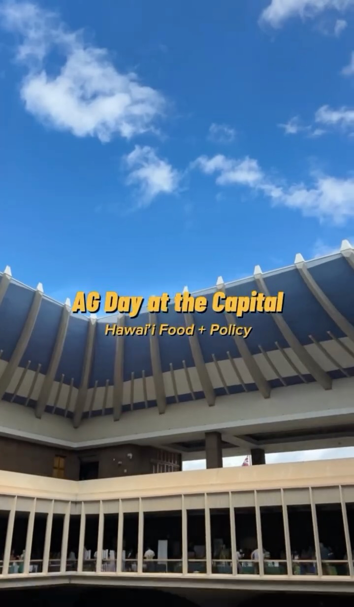 Farmers, producers, policymakers and partners came together to celebrate Hawaiʻi agriculture and talk story about the legislation shaping our local food system. From meeting lawmakers to tasting local products, it was a day focused on supporting the people who grow our food!
Mahalo to all our advocates for more resilient food future in Hawai’i
#AgDay #HawaiiAg #SupportLocalFarmers