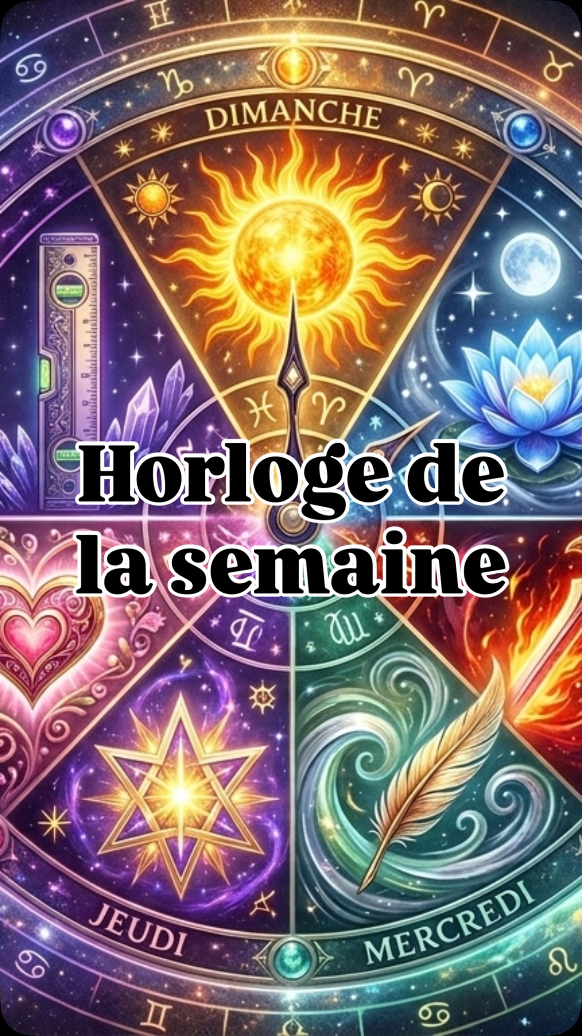 🌟 Découvre la magie secrète de chaque jour de la semaine !
🔥 Abonne-toi, chaque jour je dévoile des vérités cachées !
🌀 Lundi - Plonge dans la médiation et laisse tes émotions s’harmoniser. Un jour pour réinitialiser ton être intérieur.
🔱 Mardi - Avec l’énergie martienne, c’est le moment de prendre des actions décisives et d’embrasser le combat.
🗣 Mercredi - Sous l’égide de Mercure, exprime-toi. Communication et échanges sont les secrets de ce jour.
🚀 Jeudi - L’influence de Jupiter t’invite à l’expansion. Grandis dans tes projets et aspirations.
💞 Vendredi - Venus éveille ta sensualité et ton amour. C’est le jour idéal pour nourrir tes relations.
📏 Samedi - Sous le regard sévère de Saturne, structure et responsabilité prennent le relais. Mets de l’ordre dans ton monde.
☀️ Dimanche - Rayonne comme le Soleil, recharge tes énergies et deviens ton propre éclat.
🔮 Chaque jour cache un pouvoir et une énergie unique. Connecte-toi à leurs secrets pour enrichir ta vie !
🔻 Rejoins @imalipusram maintenant
#imalipusram #jourdelasemaine #conscience #cosmologie