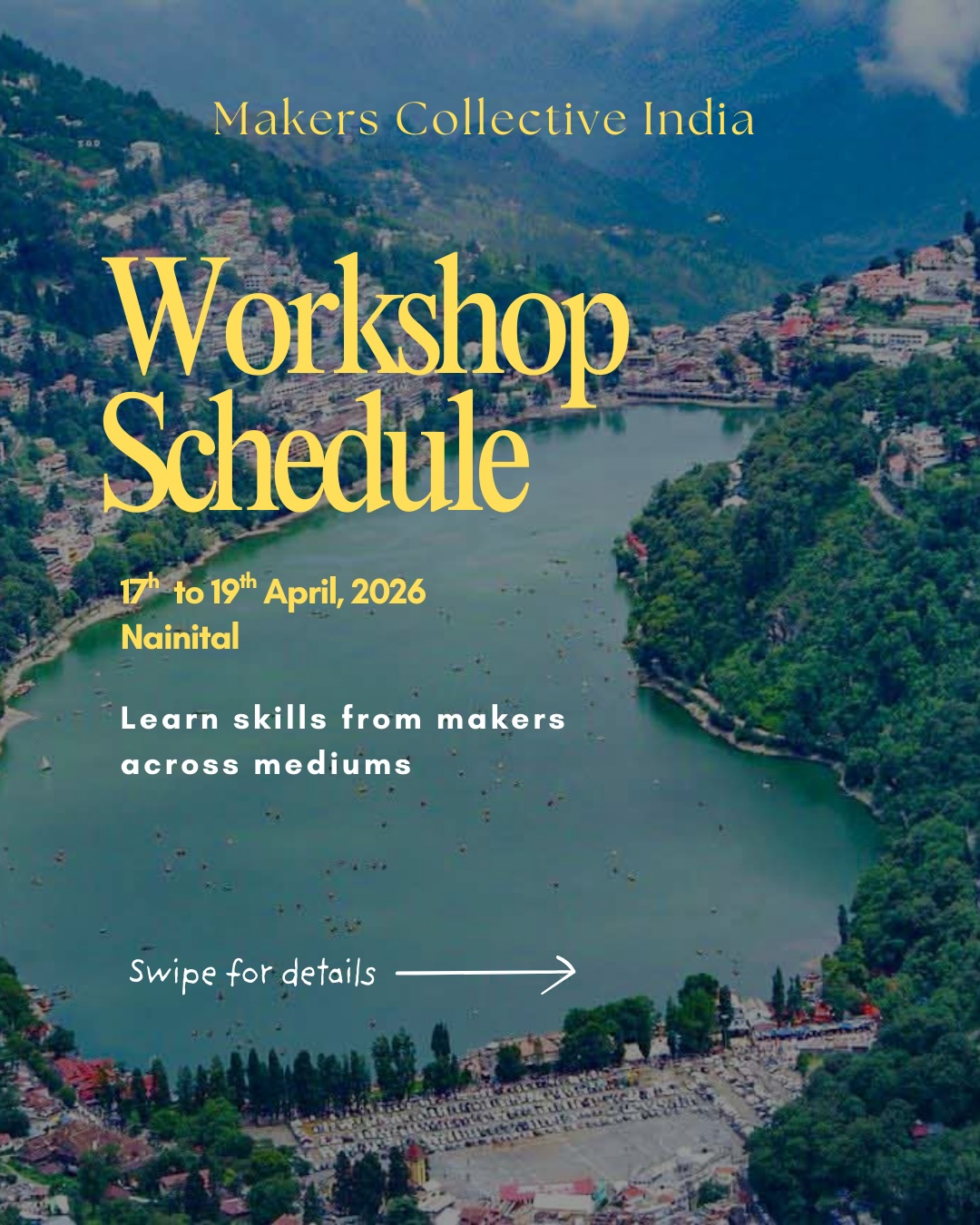The workshop schedule is finally here!
Over 3 days, from 17th to 19th April, we have 30 hands-on workshops across woodworking, smithing, and art/craft practices — there is something for everyone.
Registrations are now open.
Early bird offer valid till 15 March, so book your classes before it ends.
Link to sign up is in our bio. Or DM us for details 🌸
EDIT: Participants sign up per workshop, so you can pick the ones you want to attend. For example, in the 17th morning session, there are 6 workshops happening simultaneously, and you can choose any one of them.
#makersevent #makersmeetindia #learntomake #skillworkshopsindia #artistsindia