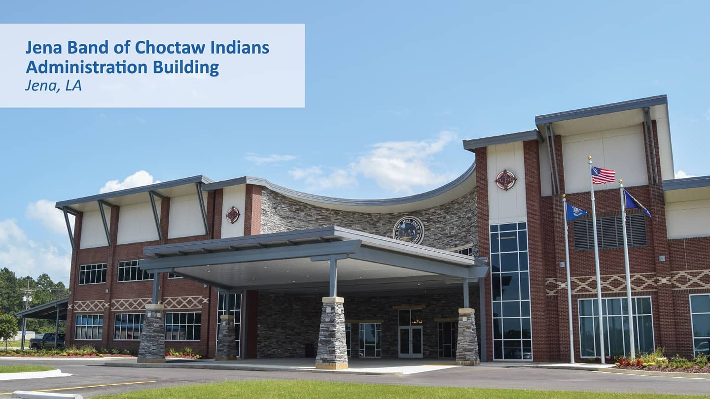 Administration Building for the Jena Band of Choctaw Indians. #officedesign #moderntribal #jenabandofchoctawindians