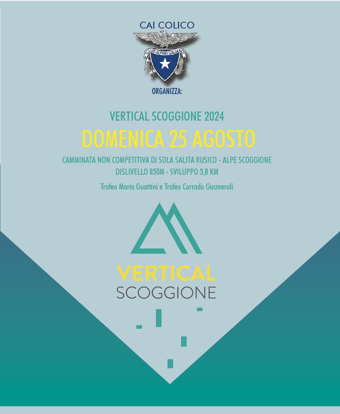 Vertical Scoggione 2024 ☀️
Domenica 25.08 🏃🏼♂️🏃🏼♀️