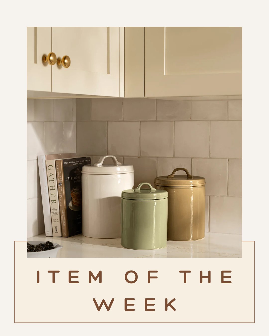 Item of the Week: McGee & Co. Ponsford Stoneware Canister
Proof that even the most practical pieces can be beautiful. With clean lines, a sculptural lid, and a rich stoneware finish, the Ponsford Canister brings quiet structure and style to everyday organization. Available in off-white, taupe, and green, it’s an effortless way to elevate open shelving, countertops, or pantry spaces.
Shop it here: https://bit.ly/46Ob1N5
#interiordesign #mcgeeandco #kitchendecor #styledspaces #itemoftheweek