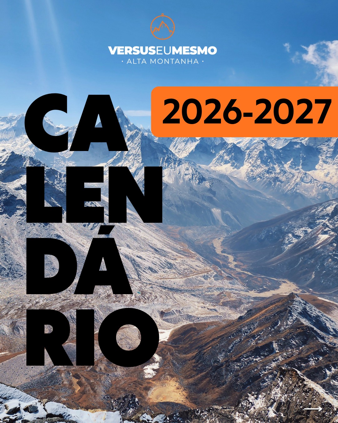 Tá no ar nosso calendário atualizado de expedições para 2026 e uma prévia do que nos espera em 2027, para facilitar o seu planejamento de montanhas!
Escolha a sua, nos chama na DM e vamos para as montanhas!
2️⃣0️⃣2️⃣6️⃣
27/abr - Campo Base do Everest - últimas vagas
11/jul - Elbrus
3/ago - Vulcões da Bolívia
3/ago - Vulcões da Bolívia + Sajama
16/ago - Curso de Alta Montanha
19/set - Kilimanjaro
10/nov - Vulcões do Equador
10/nov - Vulcões do Equador + Chimborazo
27/dez - Monte Roraima - Especial de Ano Novo
2️⃣0️⃣2️⃣7️⃣
8/jan - Cerro Plata
20/jan - Aconcágua
15/fev - Vulcões do Equador
15/fev - Vulcões do Equador + Chimborazo
16/abr - Campo Base do Everest
20/mai - Vulcões da Bolívia
20/mai - Vulcões da Bolívia + Sajama
10/jun - Curso de Escalada em Gelo
10/jul - Mont Blanc
20/jul - Elbrus
20/set - Kilimanjaro
15/out - Campo Base do Everest
10/nov - Vulcões do Equador
10/nov - Vulcões do Equador + Chimborazo
Vamos juntos?🏔