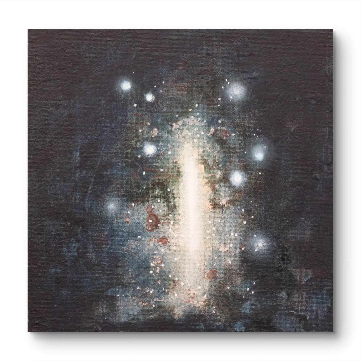 This one is a minature painting just completed. Really cant wait to get this one framed.
'Not of this Earth'
Acrylic on canvas board
20x20cm
2026
#belfastartist #smallpainting #curatedeye
#walldecor #contemporarypainting