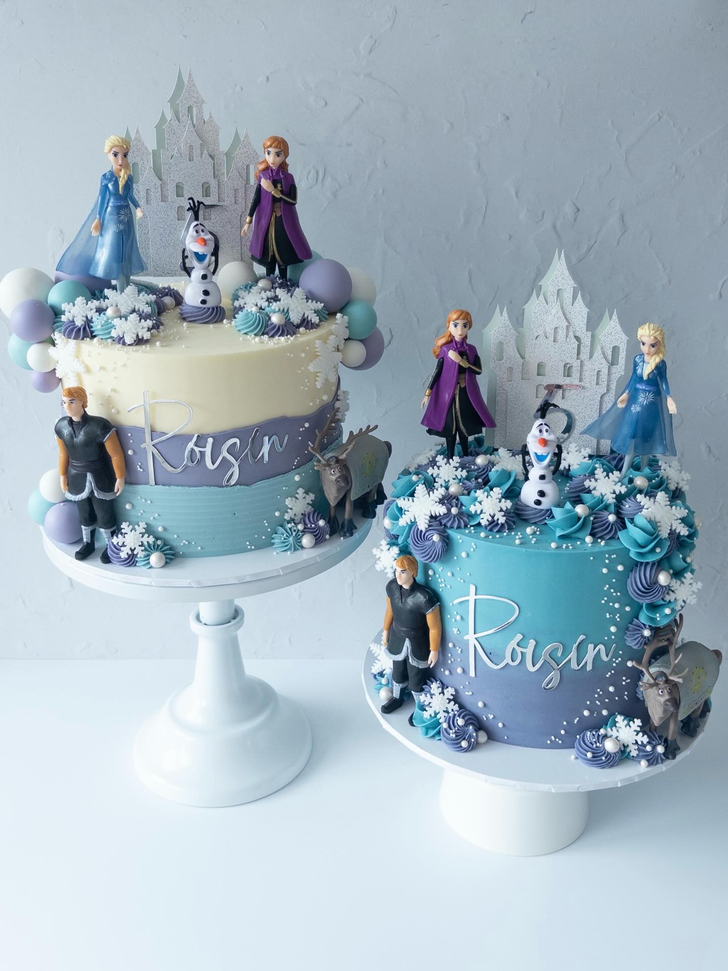 We’re super grateful to be asked to make one birthday cake, let alone two and the positive feedback we received was even better! 🩵💜
#frozencake #frozencakes #frozenbirthdaycake #frozenbirthdaycakes #frozenparty