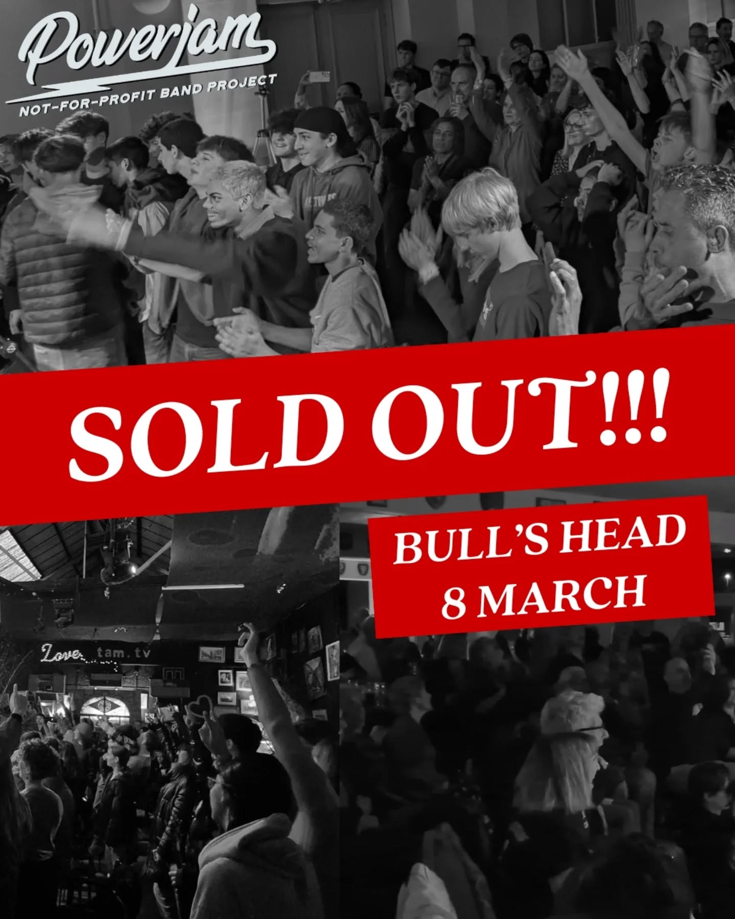 Both Event 1 and Event 2 today are now sold out for the 'Powerjam Bands live @bullsheadsw13 ' ! Performing today are our teen bands:
Unravelled
Low Lands
Ground Floor
Tomorrow's News
Bunch of Noise
MadTalk
Bluezd
#powerjam #bandacademy #barnesuk #teenbands #rockschool