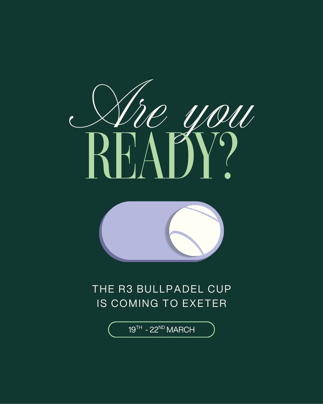 Exeter, this is your chance to see Grade 1 padel up close 🔥
The R3 Bullpadel Cup lands at City Padel Exeter from 19th-22nd March 🙌
This isn’t just another tournament. It’s part of the British Padel Tour and the highest level of LTA competition in the country. You’ll see players competing for serious national ranking points and prize money, all on our courts.
If you’re coming to watch, here’s what you’ll notice straight away:
🔥 High tempo rallies from the first point
🧠 Tactical patterns that build pressure and create openings
🎾 Sharp net control and fast volley exchanges
Tap the link in our bio to book your free spectator ticket 🎾