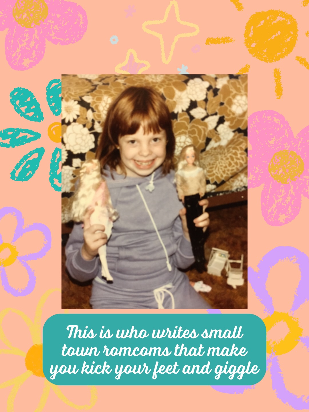 Who’s this???
This is who writes small town romcoms that make you kick your feet and giggle.
This is who crafts scenes so blazingly hot you’re blushing while you read.
And…this is who writes rugby romance so she can obsess over thick thighs in public.
Oh, young Valerie…she had no idea ☺️
Happy Everyday Is International Women’s Day — because I said so.
#valeriepepper #indieauthor #romanceauthor