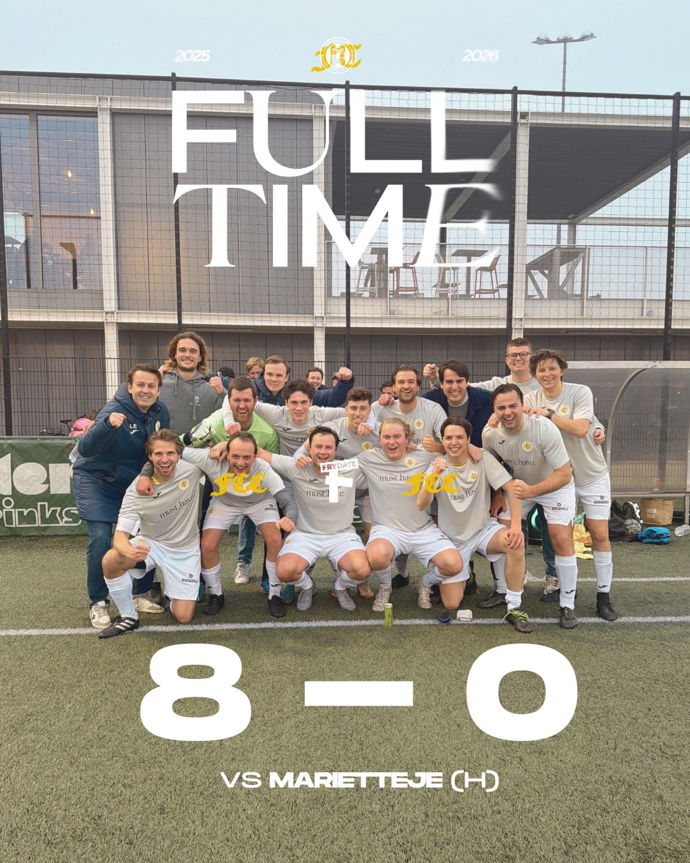 We beginnen de maand goed! Clean sheet + 8 goals. Op naar volgende week! โณ๐๐ค