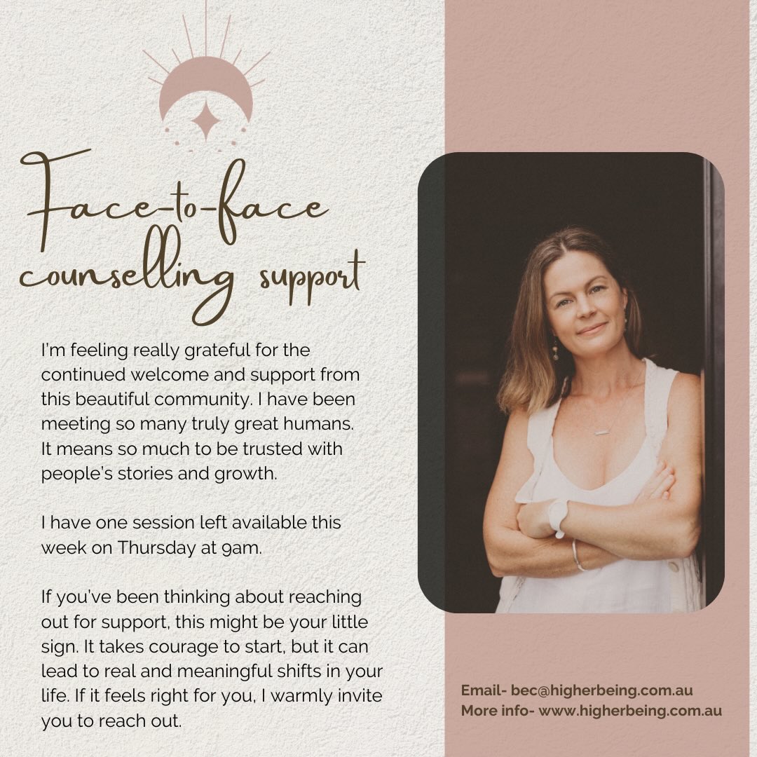 Feeling so much gratitude for my new community 🫶🏻 #counsellingsupportexmouth #facetofacesupport #selfimprovement