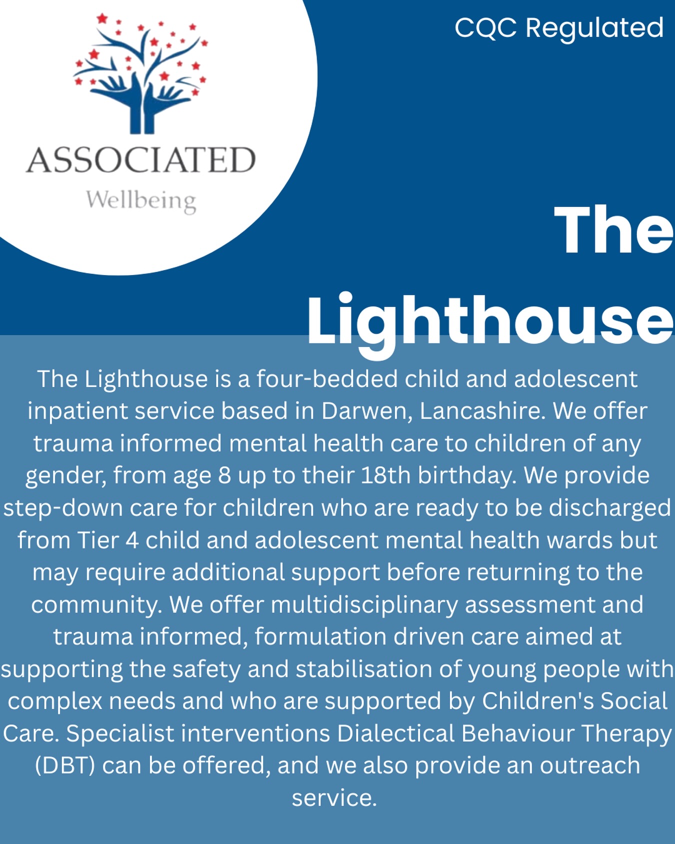 Introducing The Lighthouse - our CQC regulated inpatient service🏡💙