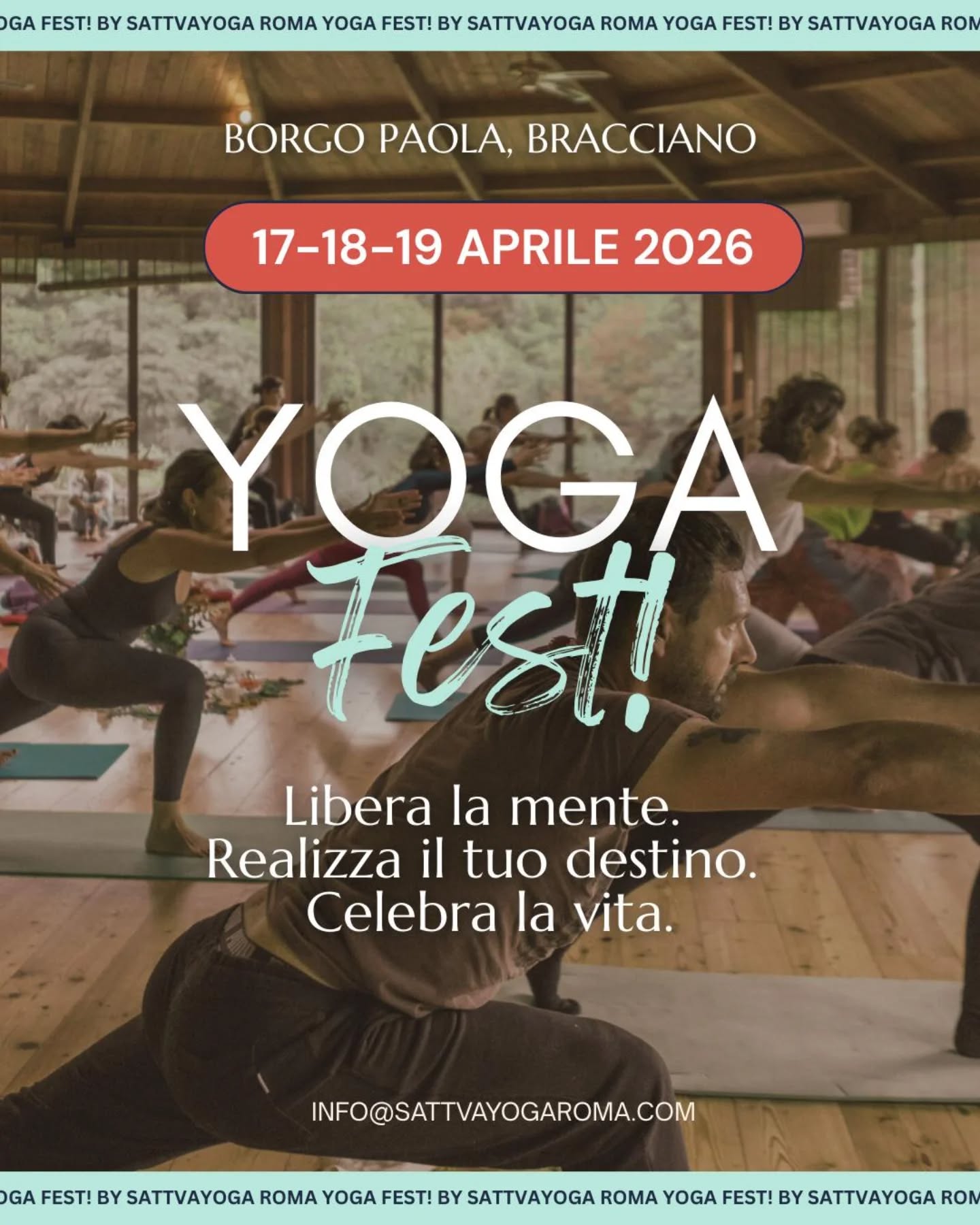 BIG NEWS! 📢
Anche quest’anno sarò nel team insegnanti della 3ª edizione del @sattvayogafest - lo Yoga Fest! organizzato da @sattvayogaroma - con un workshop di Ayurveda & Sattva Prana ✨
Dal 17 al 19 Aprile 2026 ci incontreremo a Bracciano – Borgo Acqua Paola per tre giorni immersivi dedicati a yoga, meditazione, ayurveda, danza odissi e musica.
Ma chi ha già partecipato lo sa: il nostro Fest è qualcosa di più.
È una grande festa, l’opportunità per conoscerci, incontrare persone dalla sensibilità comune, praticare e condividere lo yoga ad un livello più intimo e profondo, insieme.
Il tema di questa edizione è:
LIBERA • REALIZZA • CELEBRA
Un invito a liberarci da ciò che ci limita, realizzare il nostro potenziale e celebrare la pratica insieme.
Durante il festival ci saranno tantissime classi con approcci diversi e complementari, il nostro immancabile Kirtan Club, gli appuntamenti serali di sound healing ed ecstatic dance, l’angolo yoga kids e quello market per supportare le piccole produzioni locali.
📍 Bracciano – Borgo Acqua Paola
📅 17–18–19 Aprile 2026
🎟 Biglietti online su www.sattva-roma.com
Con varie formule: intero weekend • una giornata • mezza giornata • singoli eventi
•
•
•
#sattvayogafest
#sattvayogafestival
#sattvayogafest2026
#yogafestivalitalia
#yogaitalia
