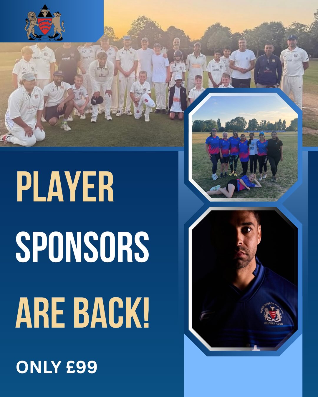 Sponsor a Player for 2026 🏏
For just £99, support your favourite HACC cricketer and promote your business across the season.
✔️ Welcome announcement post
✔️ Matchday team sheet recognition
✔️ Player of the week spotlight
✔️ Players Sponsor Highlight
Each player can have just ONE sponsor for the season — once they’re taken, they’re gone.
Sponsor any player you choose — and yes, you can sponsor more than one.
DM us or WhatsApp +447847666595 to secure yours.