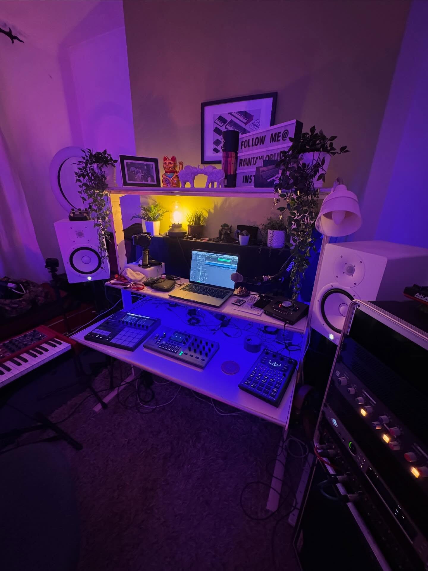 Gradually upgrading the studio a step at a time. Feels nice and sounds lovely. Latest addition is some DIY panels, UAD Apollo x8, SSL Fusion and lighting. Under the hood, I've pretty much maxed out on Universal Audio plugins and a few other high end gems. Tunes incoming very soon....