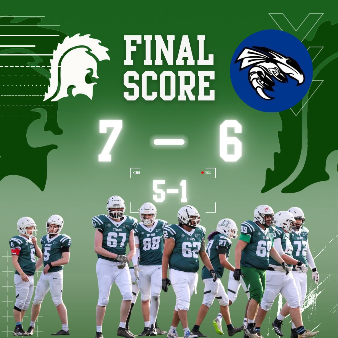 📣PLAYOFF WIN📣
We are moving onto the next round of the playoffs. We will be playing against @qmvipers! Thanks to everyone for coming down and supporting us🤍💚
@cattle_and_co
@coyoteuglyswansea
@finetimephotography
#playoffwin#titans#swanseasport#americanfootball