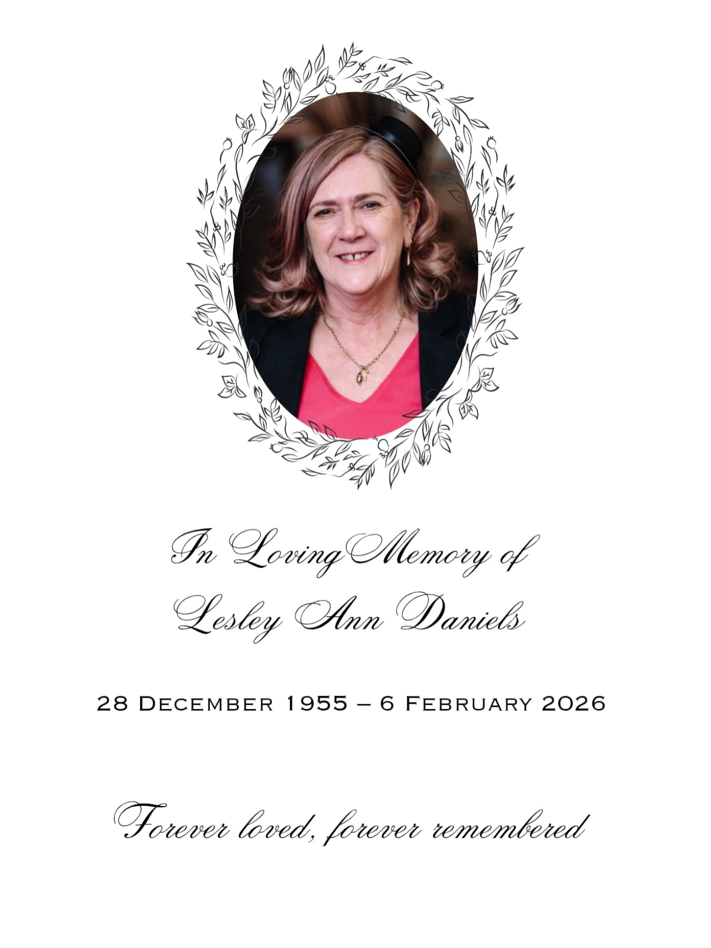 Today, we say goodbye to Lesley Ann Daniels, beloved mother to Gabrial and mother-in-law to Thomas.
May you rest in peace. Thank you from the bottom of our hearts for everything you’ve done—your unwavering support and guidance made The Hair House possible, and it would never have existed without you.
You will be deeply missed, and we promise to continue making you proud every day. ❤️