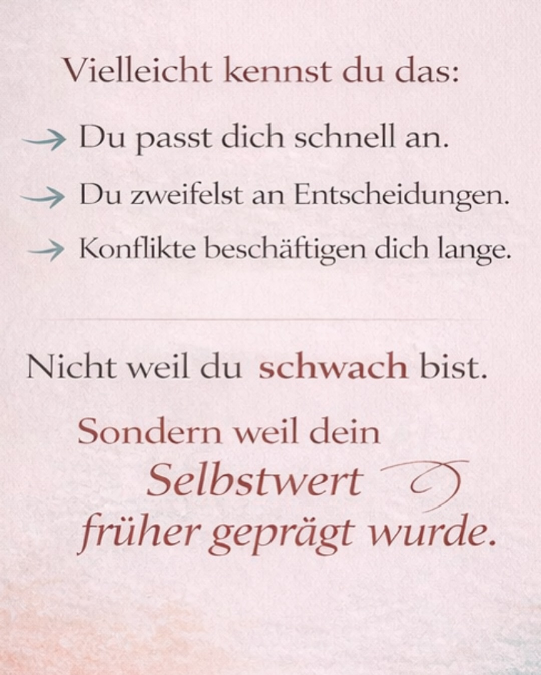 Wenn du mehr Infos zum Programm möchtest, dann schreib gerne STEADY in die Kommentare oder buche dir ein kostenloses Klärungsgespräch- Link in Bio ✨
#selbstwert #emotionalegesundheit #grenzensetzen #innerestabilität