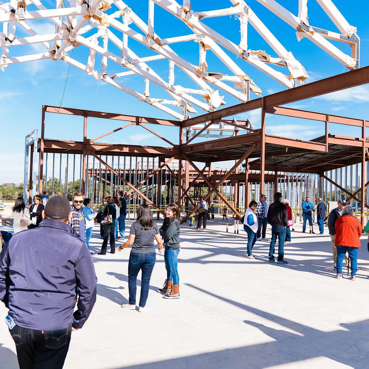 Join us in giving thanks for our midpoint construction event last weekend! Parents, students, families, and friends of this project joined together to "sign the steel" beams of our new church and academy in Santa Rita Ranch with verses from God's Word (or leave their handprints on our foundation!). Next stop with God’s blessing: Grand Opening in May 2020! #moreministrytogether #toGodbetheglory #santaritaranchaustin #santaritaranch #austin #dsa #dsc #dsm #libertyhill #libertyhillschools #christianeducation